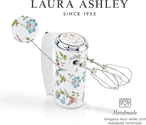Miniatura 5 de Laura Ashley Batidora de mano eléctrica de mano de 200 W - Batidor eléctrico de mano con 5 velocidades variables - Batidores de mano con batidores