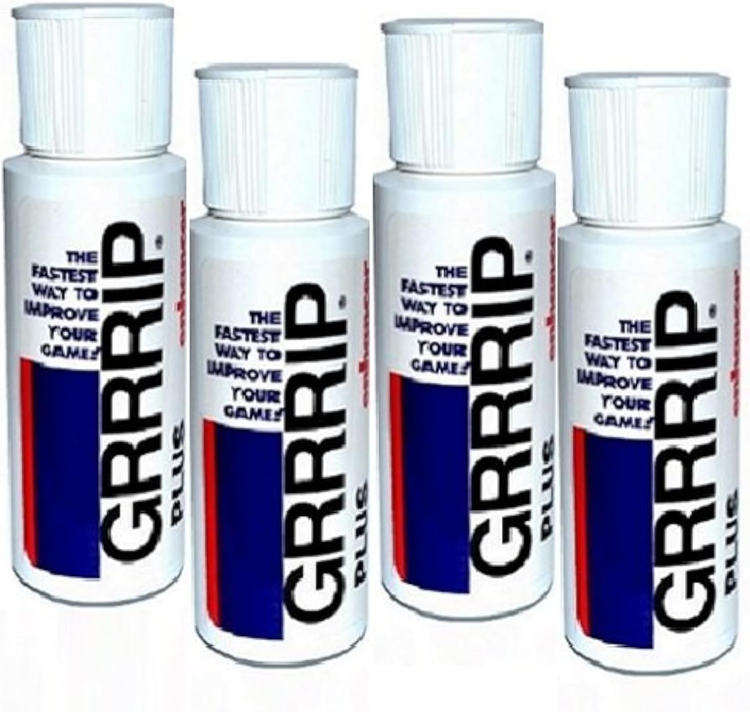 Plus Enhancer, Improve Grip, Dry Hands Grip Lotion. (4) 2-oz. Bottles, 236 ml Total. Also Available in Packs of 1, 2, 8, and 12. Proven Results for Crossfit, Tennis, Golf.