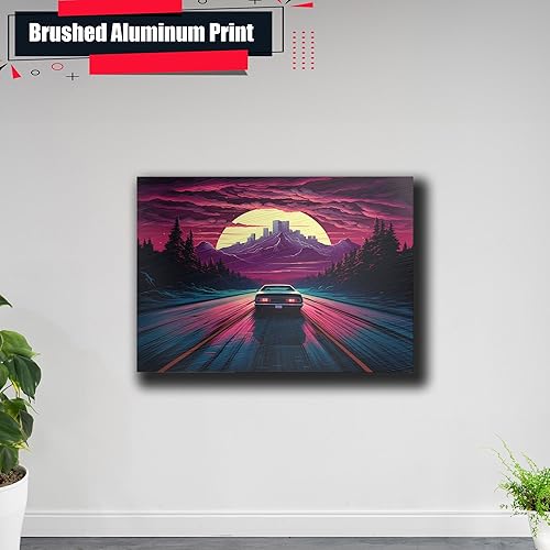 Miniatura 5 de Unique Synthwave Style Retro Art, 80s style art, framed poster print, guest room art, cool living room art, Wall Art Living Room, poster