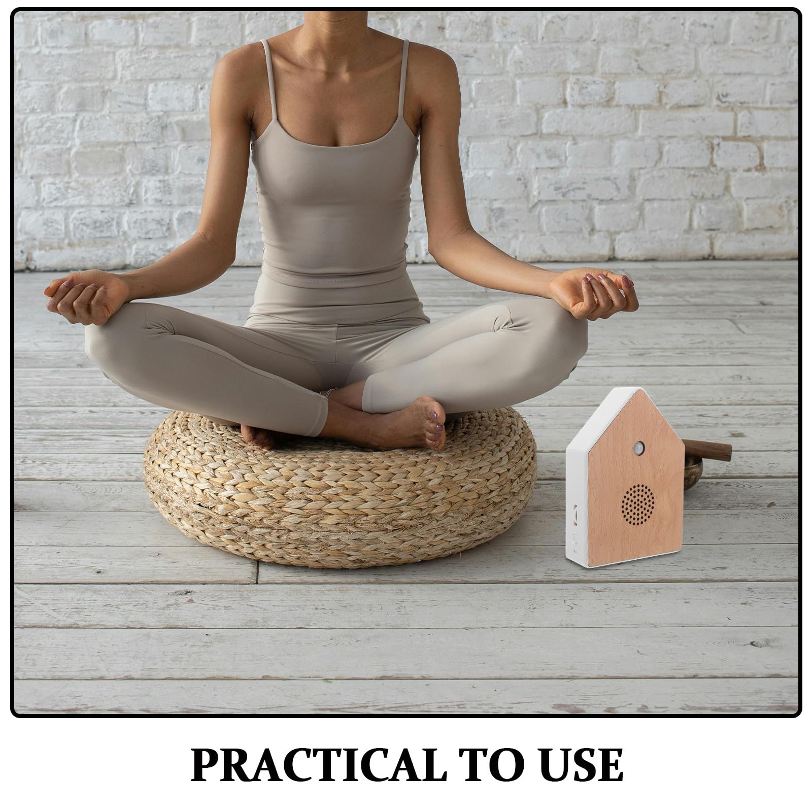 Caja de música con sensor de movimiento, temporizador y generador de ruido blanco, 4 sonidos relajantes. Herramienta compacta de viaje para la relajación y la meditación de adultos.