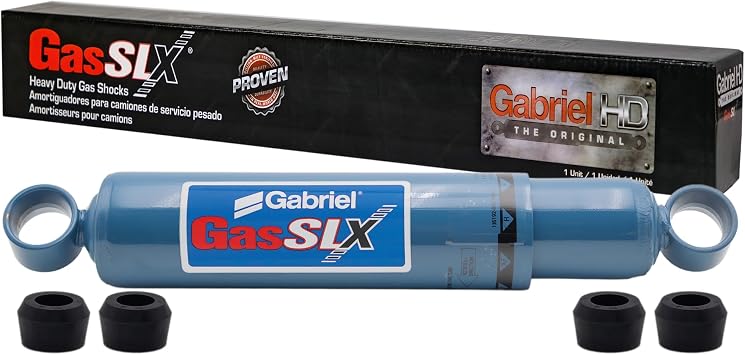 Gabriel 89402 GasSLX Adjustable HD Front Shocks Fits Ford A9513 AT9522 L9000 LA8000F LN7000 Louisville Series; Sterling L Line; OEM# F6HT18124KA F6HT-18045-JB