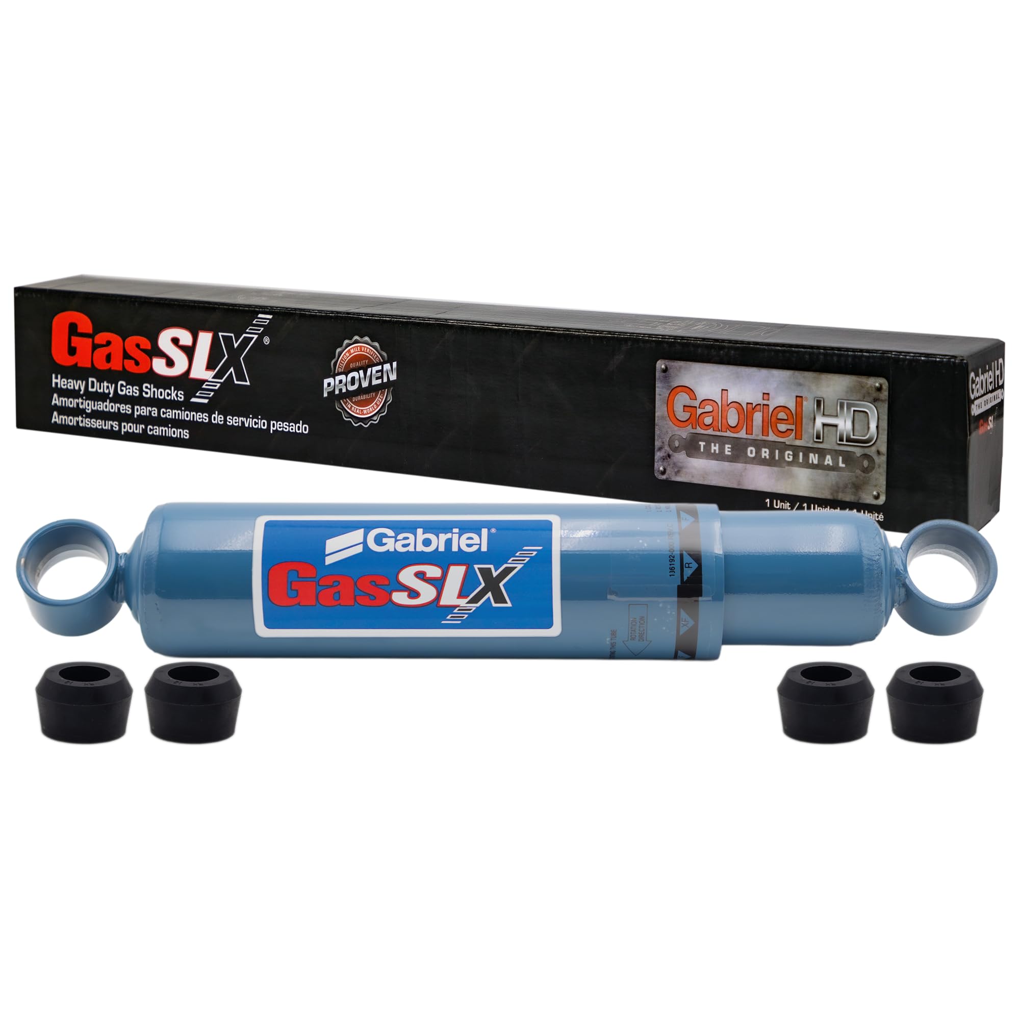 Gabriel GasSLX 89402 Adjustable Heavy Duty - Front Shocks (Single) Fits Ford A9513 AT9522 L9000 LA8000F LN7000 Louisville Series; Sterling Truck L