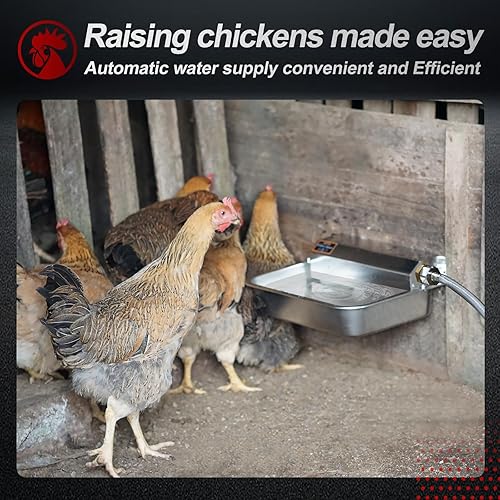 Miniatura 3 de Dispensador automático de agua de 1 galón3.8 litros para perros, cuenco de agua automático patentado para exteriores, dispensador de agua de acero