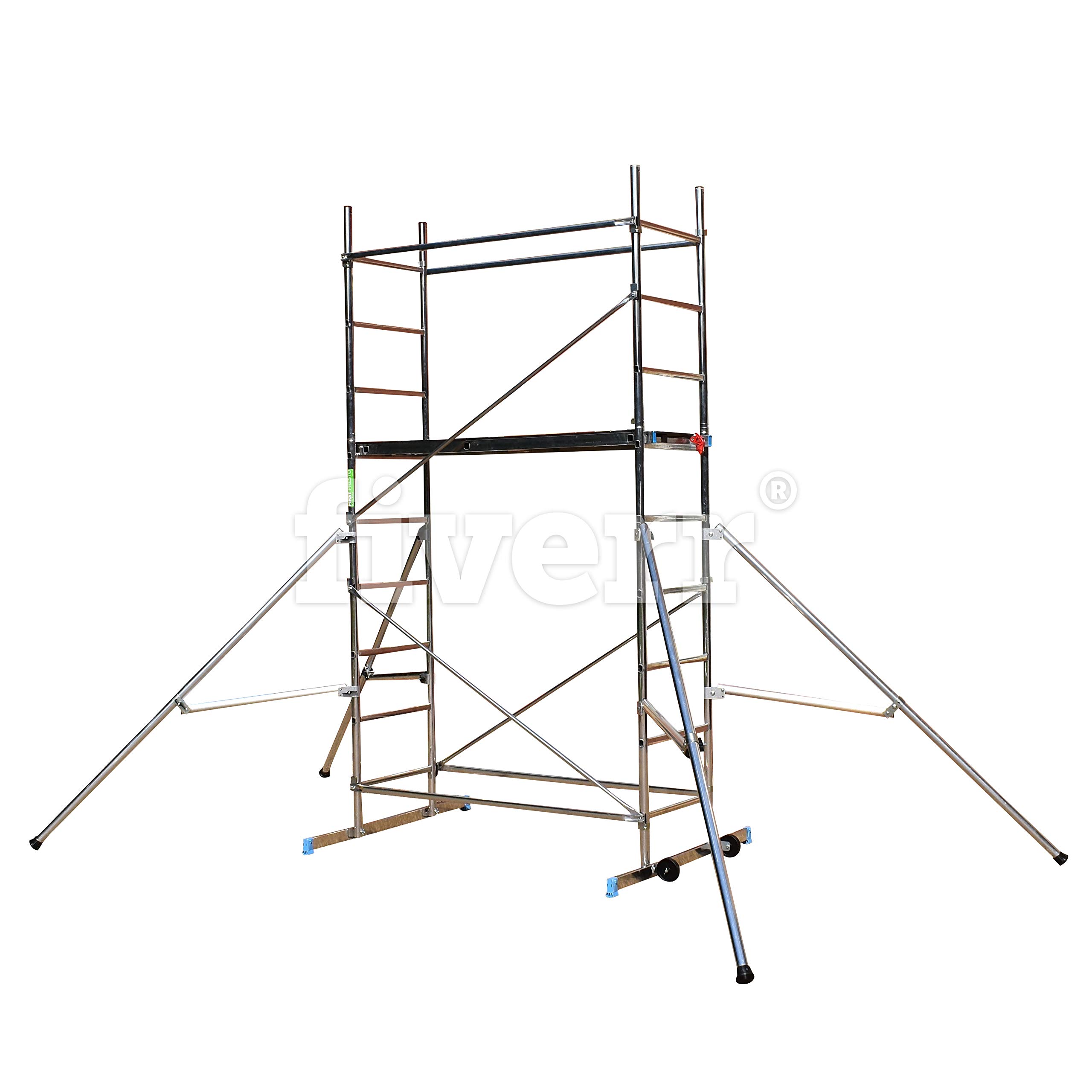 DIY Aluminium Scaffold Tower/Towers (4m + 4 Outriggers)