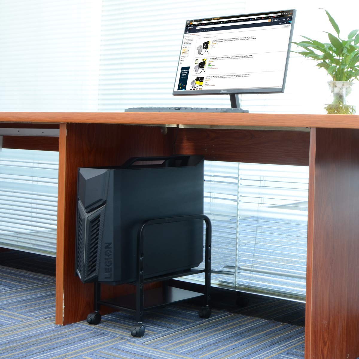 Buy Computer Tower Stand, 360Tronics Adjustable Desktop ATXCase CPU