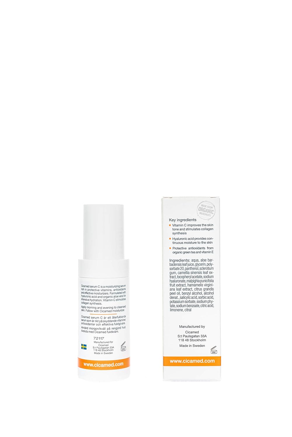 Vitamin C Antioxidant Serum, Cicamed Organic Science