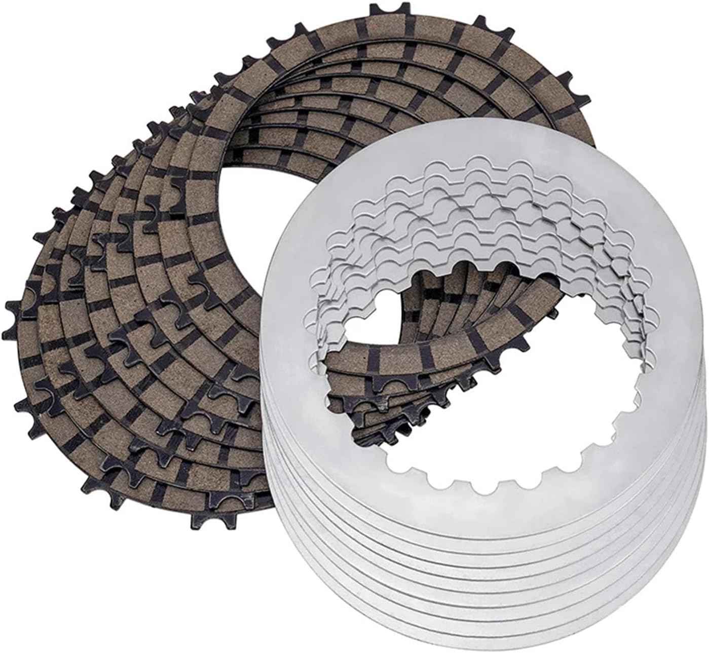 Motorcycle Clutch Plate & Steel Friction Disc Kit Fit For 501 & 300-17 Pieces Set RoadPassion(1 Ste)