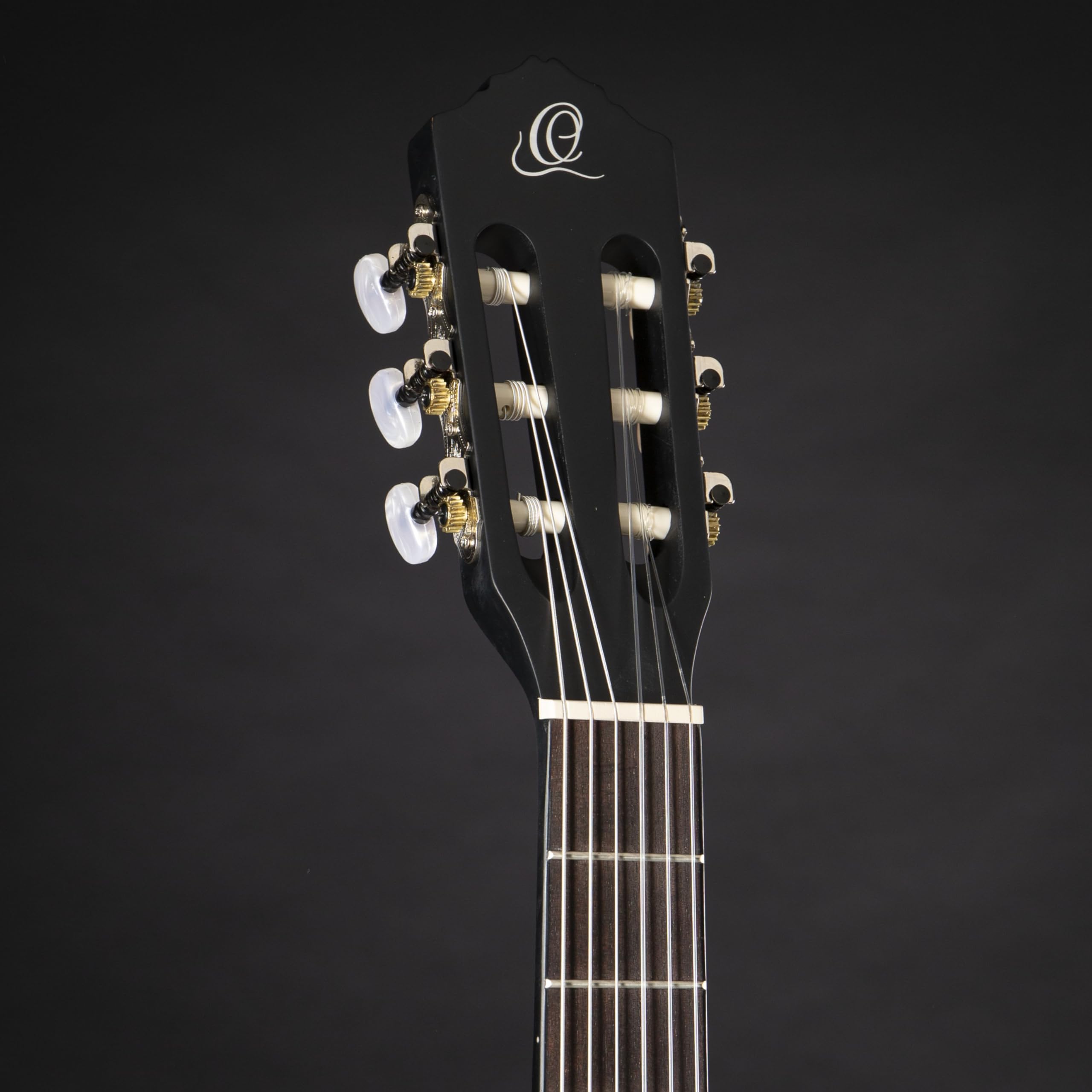 Ortega Guitars Chitarra Concerto Thinline Elettro-acustica - Serie Family - Slim Neck - include Gig Bag - top in mogano/abete (RCE125SN-SBK)