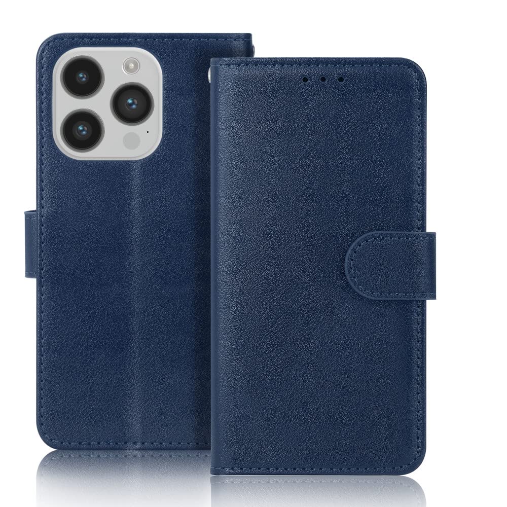 Coque en cuir pour iPhone 8 Plus bleu : protégez votre écran des rayures