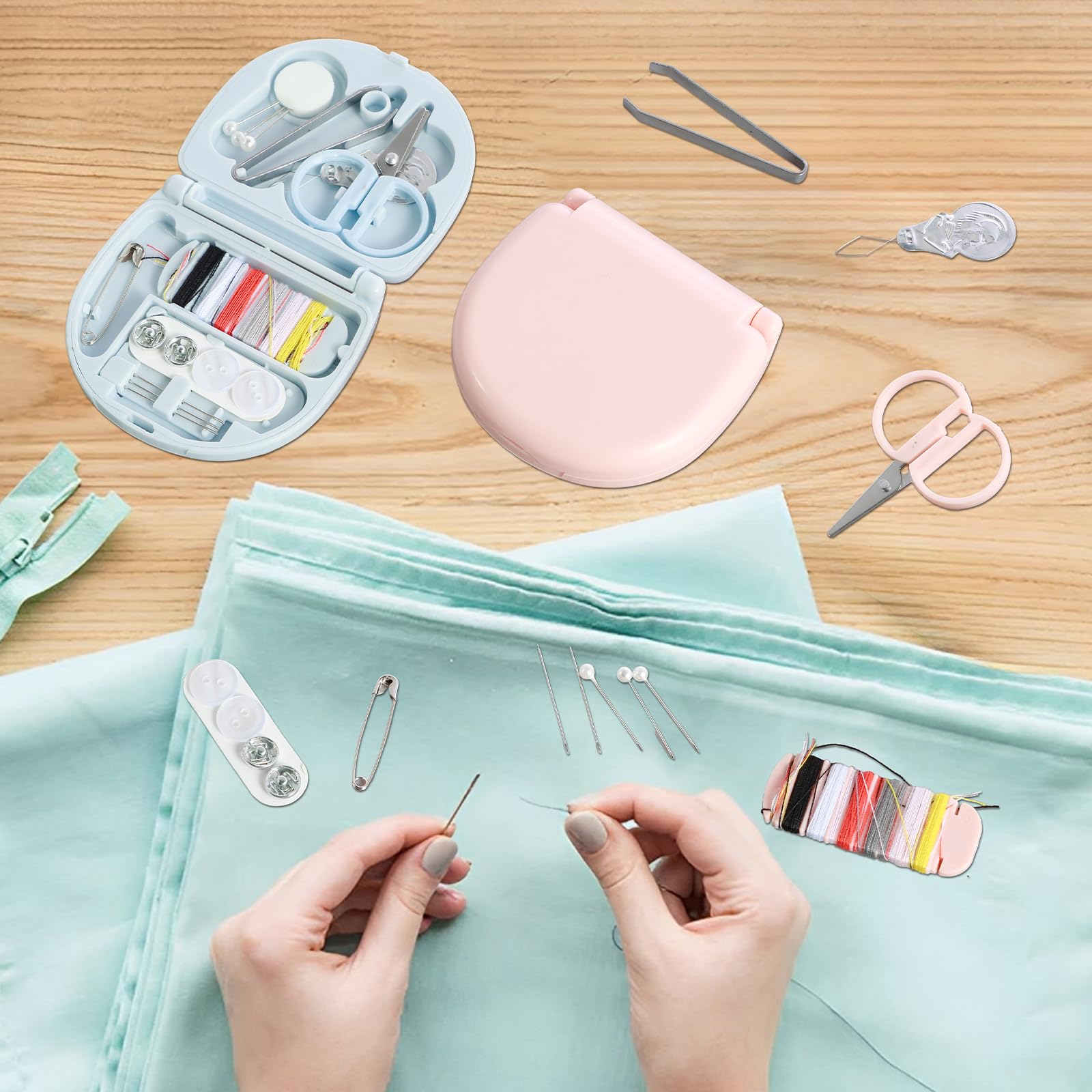 Leyfeng Kit De Costura Para El Hogar Con Hilo De 12 Colores, Agujas De Coser E Hilo De Coser, Herramienta De Costura De Viaje | En Línea