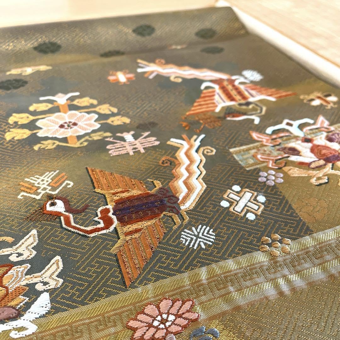 Amazon.co.jp: 西陣織 有栖川鳳凰文 引箔袋 : ホーム＆キッチン 