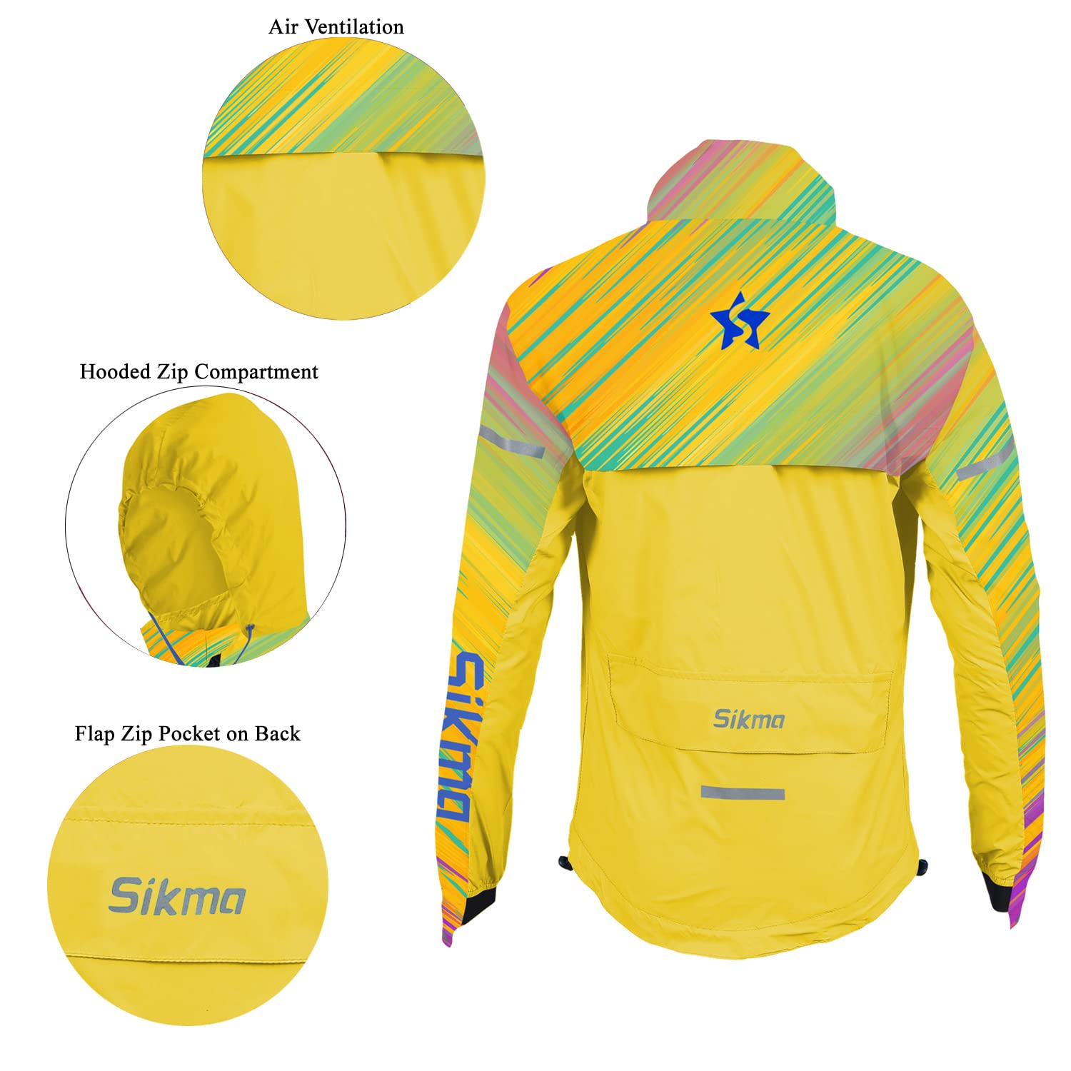 SIKMA Veste Imperméable Femme