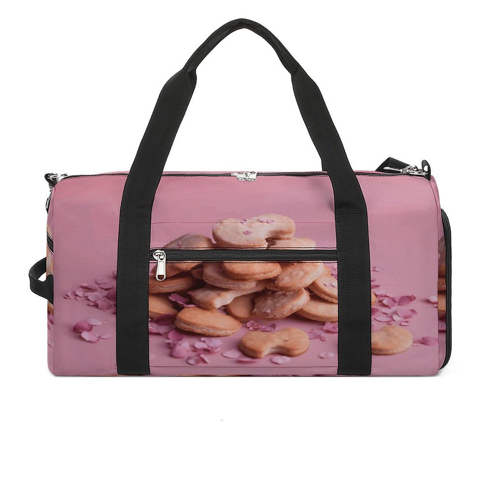 Bolsa de gimnasio ligera para alimentos, bolsa de viaje con compartimento para zapatos, bolsa de gimnasio para mujer, para pasar la noche, fin de semana, yoga, gimnasio, viajes de negocios, deportes y