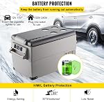 Réfrigérateur 12 volts VEVOR 35L (37 quarts) portable, petit refroidisseur avec 12/24V DC et 120-240V AC, réfrigérateur de voiture -4°F-68°F pour camion, VR, bateau, camping et voyage