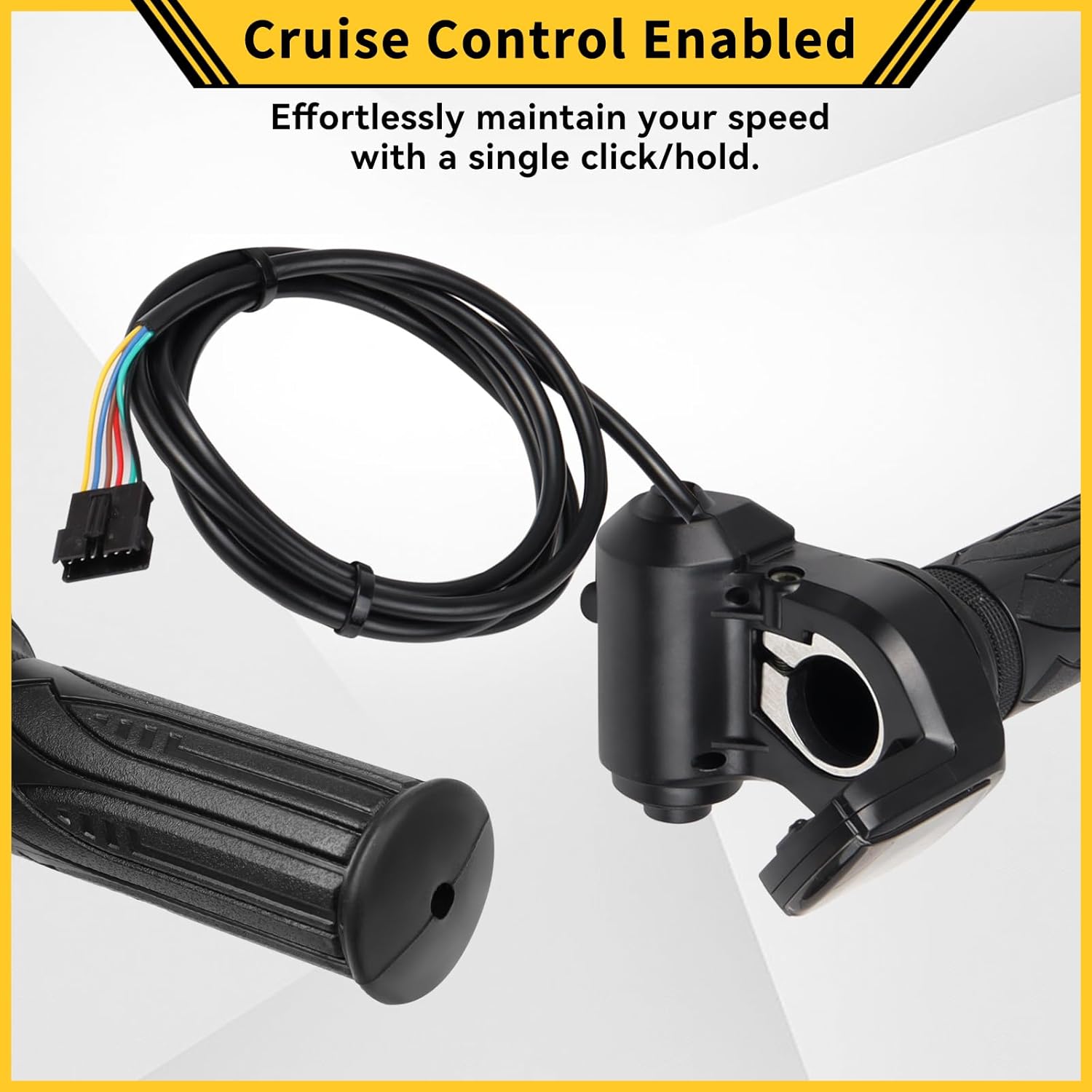 GregYoung 36V Electric Bike Throttle with Cruise Button,Compatible with DYU D1 D2 Electric Bike
