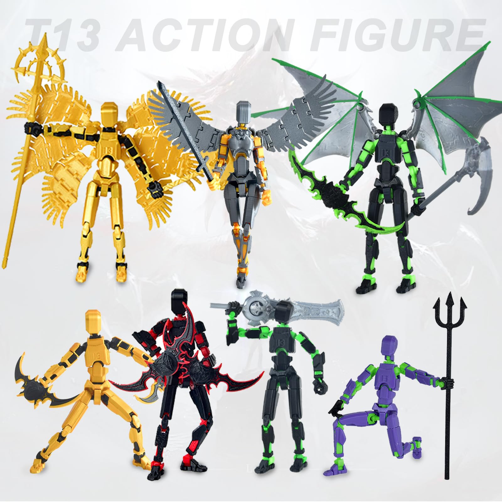 Amazon.co.jp: 組み立て済みT13アクションフィギュアアクセサリー、T13