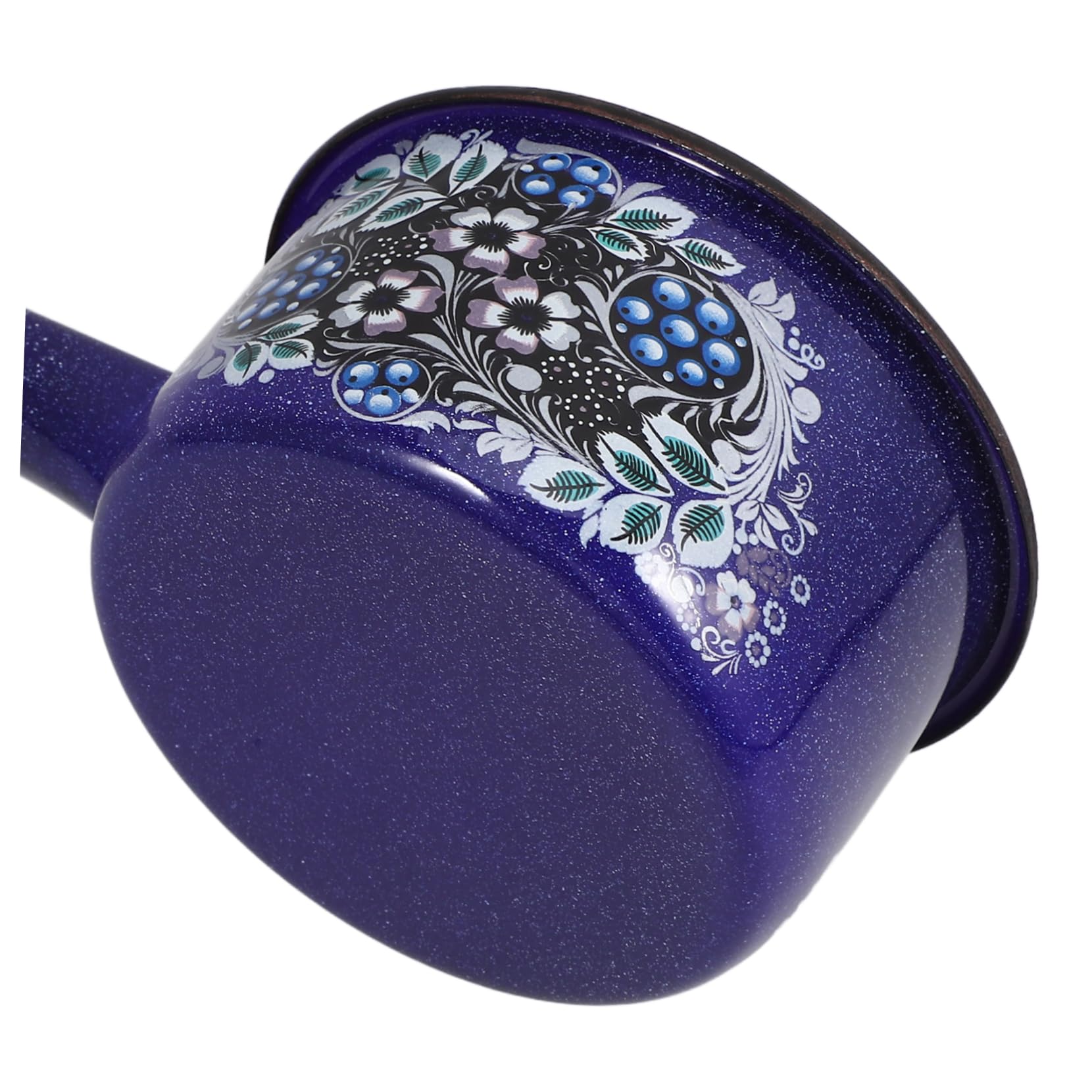 Vintage Emaille Wasserkelle Blau mit Griff, 1 Stück | Klein für Küche und Restaurant, Geeignet für Wasser und Früchte, Ergonomisches Design