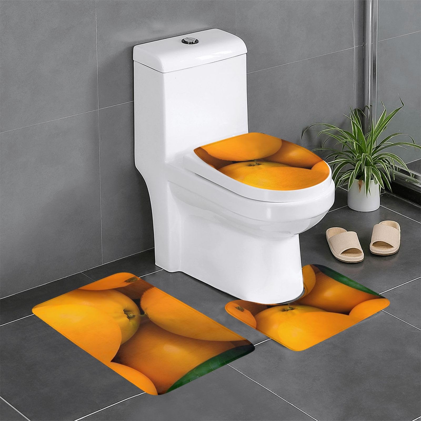 Tapis de salle de bain yefan lot de 3 tapis antidérapants absorbants doux pour douche WC
