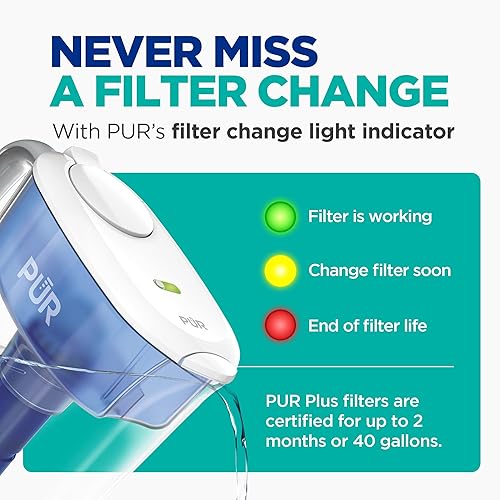 Miniatura 8 de PUR Sistema de filtración de jarra de agua Plus jarra de filtro de agua PUR PPT11WAMA blanco