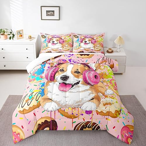 Miniatura 20 de Juego de edredón de la Torre Eiffel, juego de ropa de cama con estampado de flores de lavanda púrpura, romántica decoración de estilo floral de