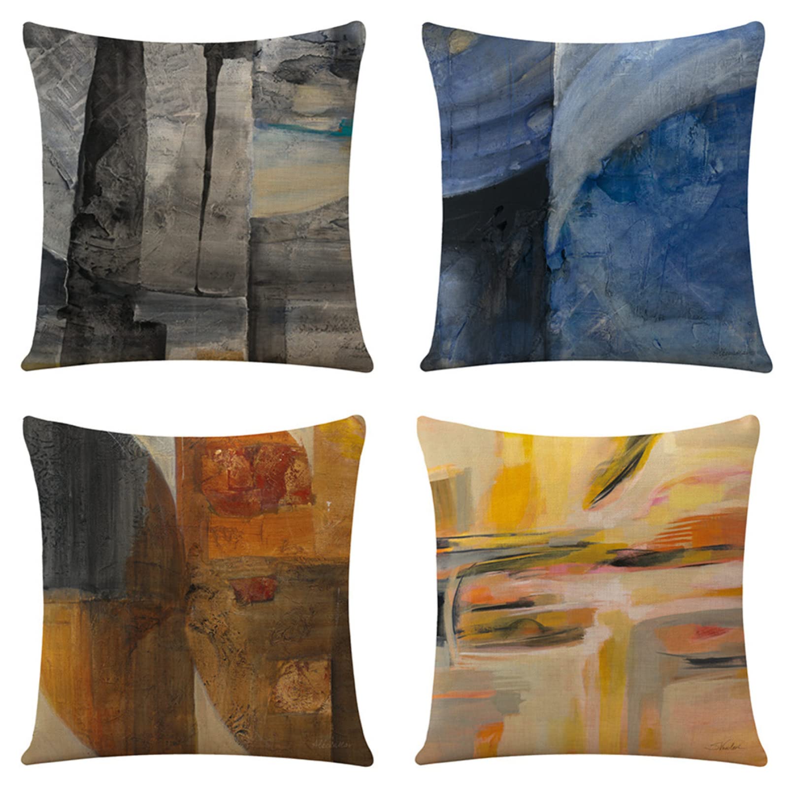 Housses de Coussin d'Extérieur Résumé 70x70 pour un Salon de Jardin Confortable