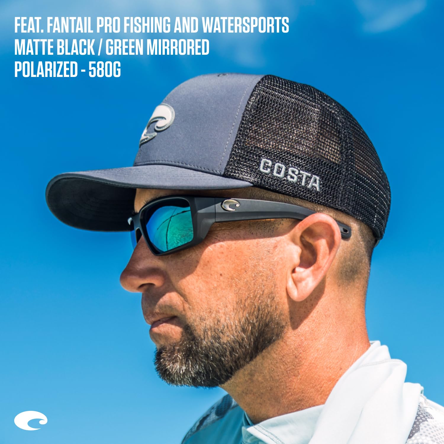 Costa Del Mar Herren Fantail Pro Fishing And Watersports Sonnenbrille (1er Pack)