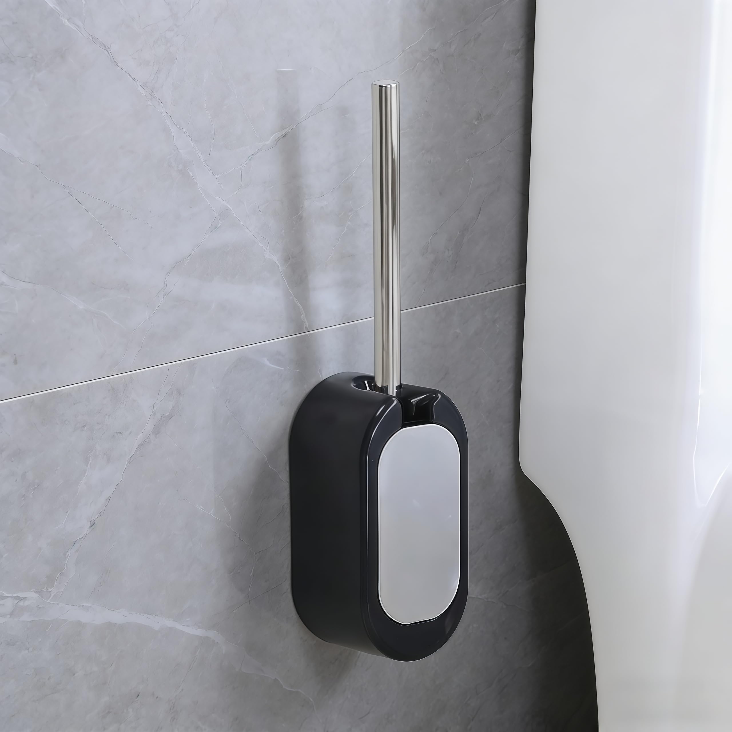 ABS and Stainless Steel Toilet Brush Set