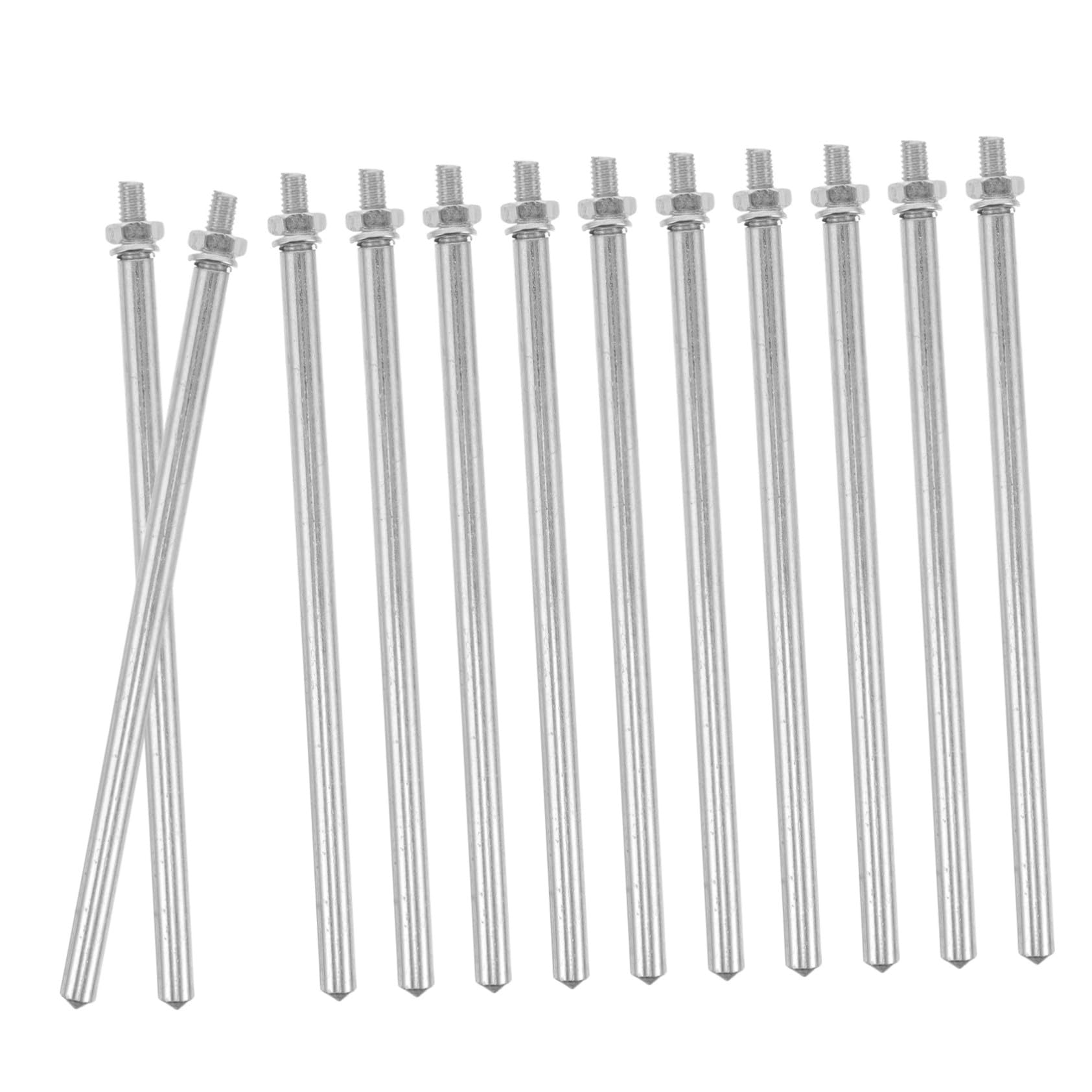 Tiges de remplacement pour machine à coudre en acier argenté durable