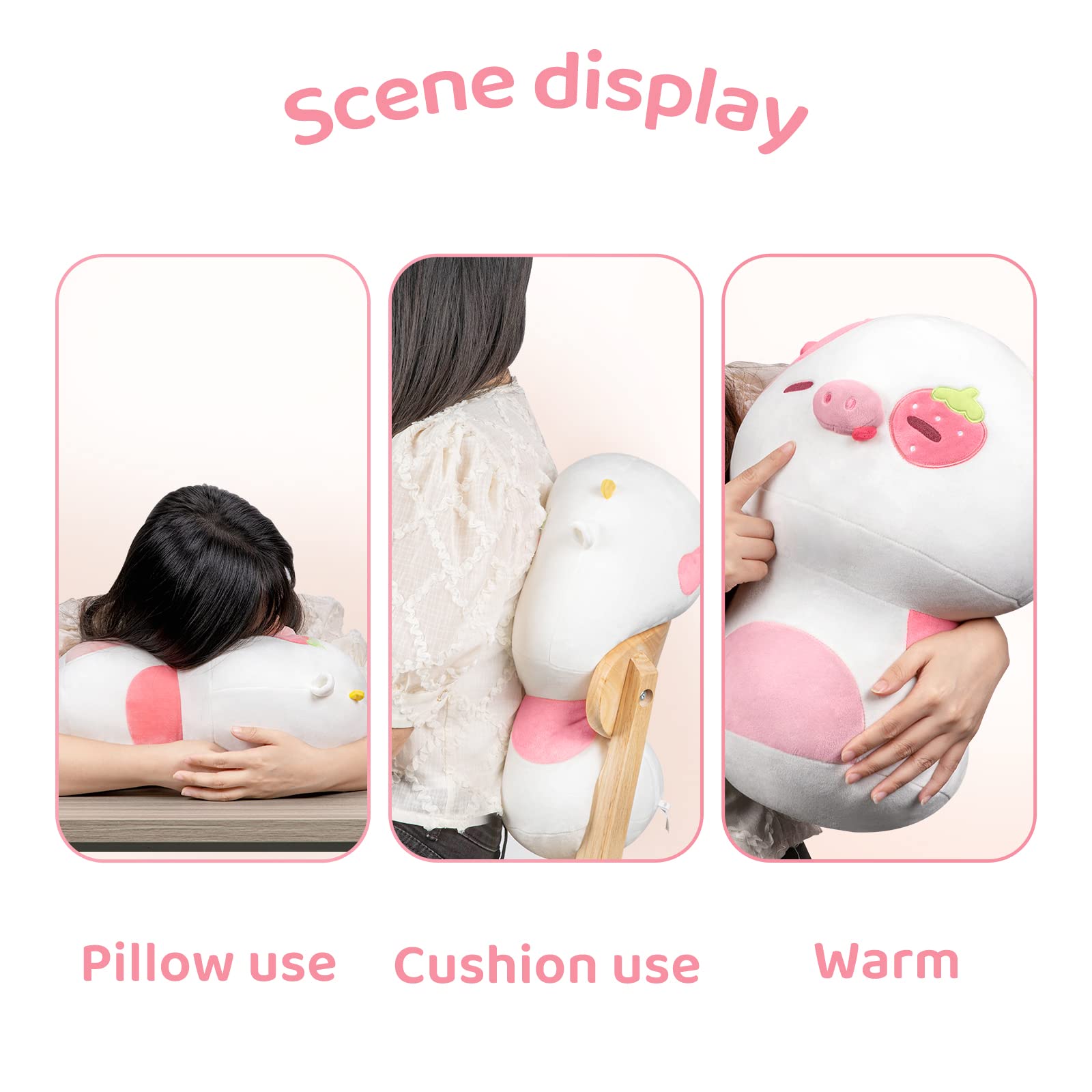 Mewaii 36CM Peluche Cuscino Kawaii Giocattoli per Bambina Cuscino di Peluche Animali Kawaii Giocattoli Abbraccio Morbido Cuscino a Forma di Fungo Cuscino Giocattolo Regalo 3 Anni in su