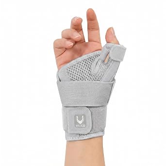Thumb Brace and Wrist - Thumb Spica Splint for Arthritis Pain,Trigger Thumb Support,Carpal Tunnel Pain Relief, Tendonitis and Sprain StabilizerGray