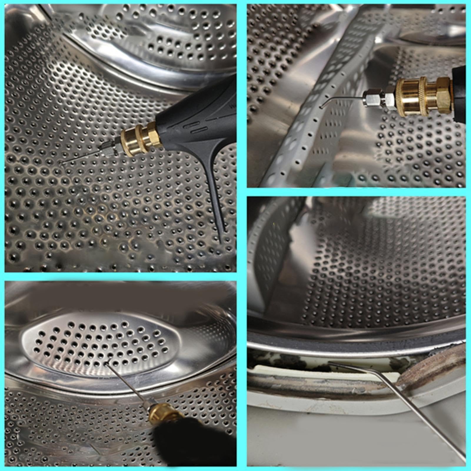Boquillas Para Hidrolimpiadora Kit Puntas De Aguja Limpiadoras Para Grietas