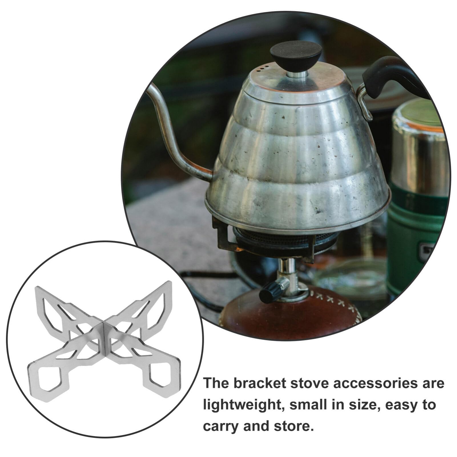 Stainless Steel Alcohol Stove Cross Stand - Mini Camping Stove Rack Support For Outdoor Cooking