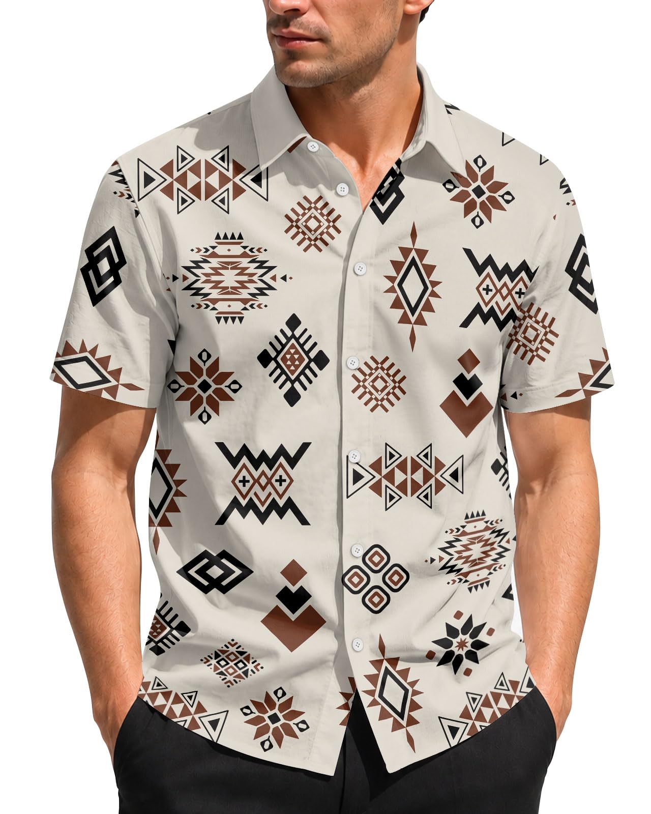 99TIMORO Funny Movie Mens Hawaiian Shirts Button Down Short Sleeve