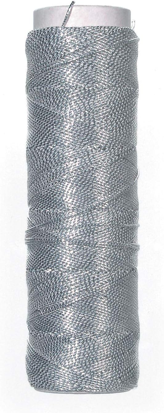 Darice, Arts and Crafts Cord, 32 Yards, Elastic, Silver, 1