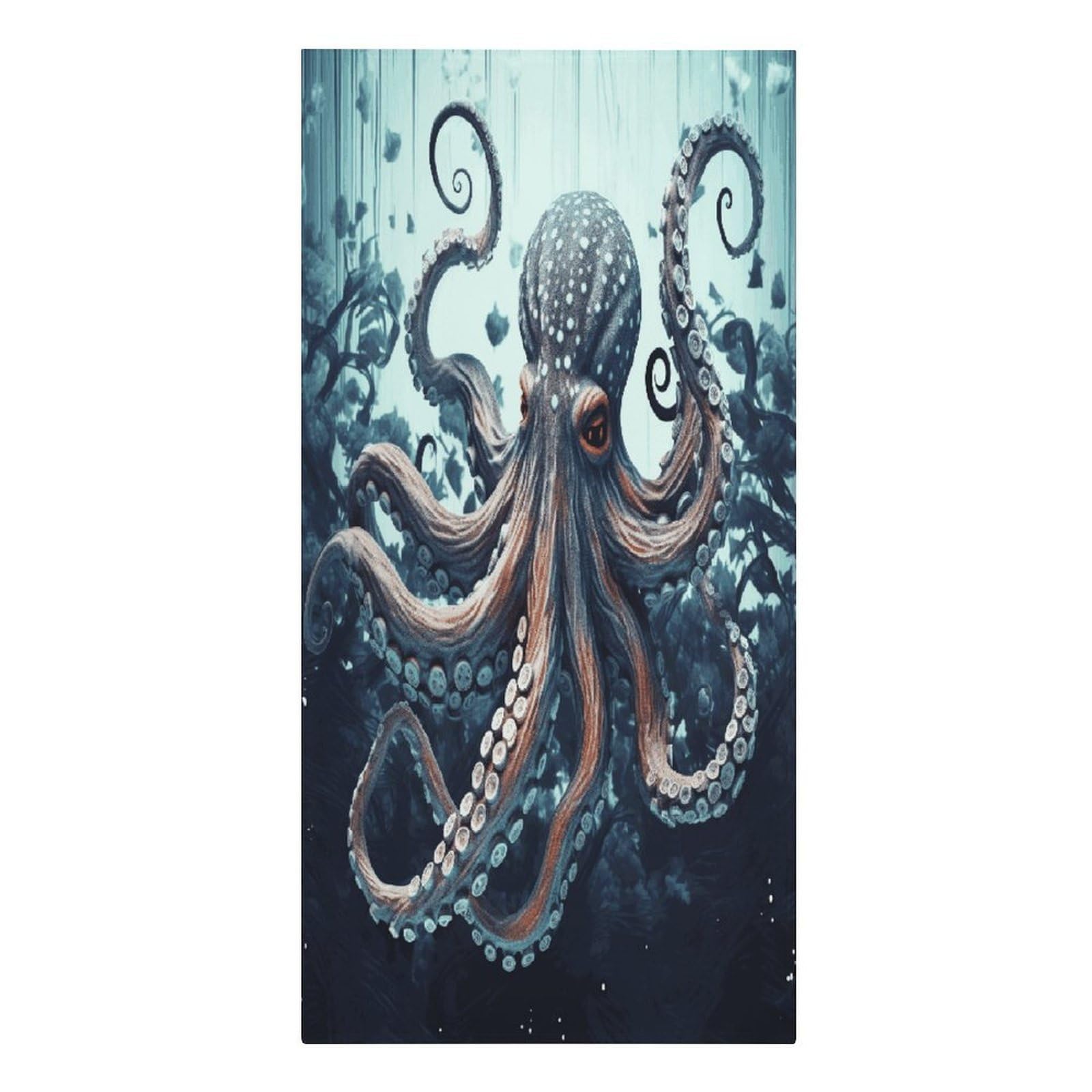 FekiLoot Cool Octopus Towels Lightweight Thin Beach Towel Classic Soft Large Pool Towel Highly Absorbent Sand Free Bath Towels Travel Blanket for Vacation Essentials Adult Gift 30" X 61"
