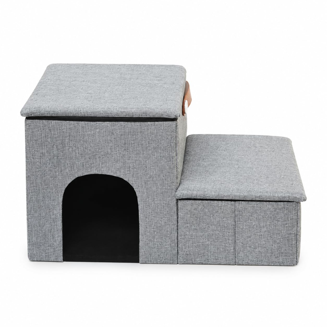 Escalera para Perros Pequeños, Rampa para Gatos con Almacenamiento, Escaleras Plegables para vía Sofá