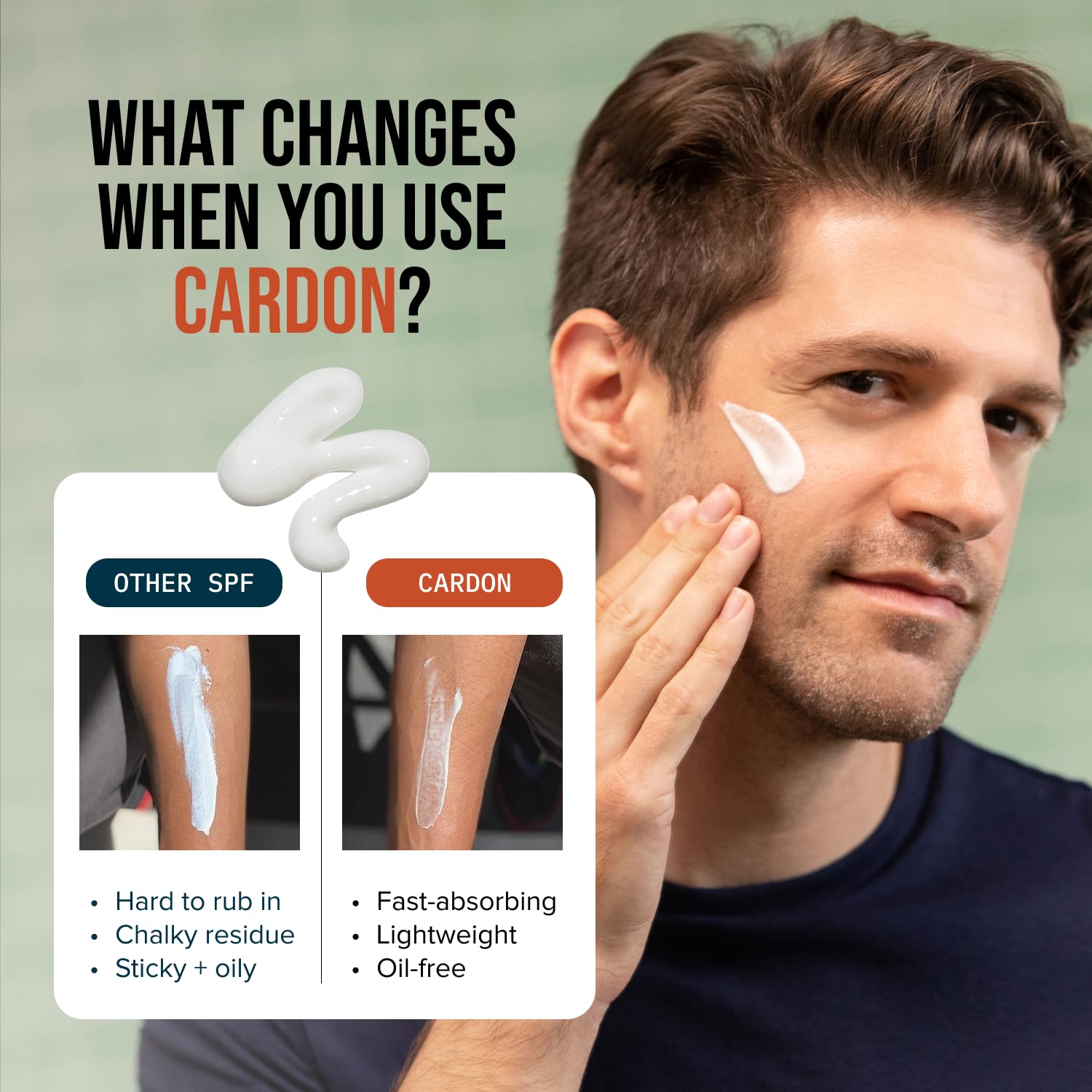 Cardon Men's SPF 30 Korean Facial Moisturizer with Cactus Extract