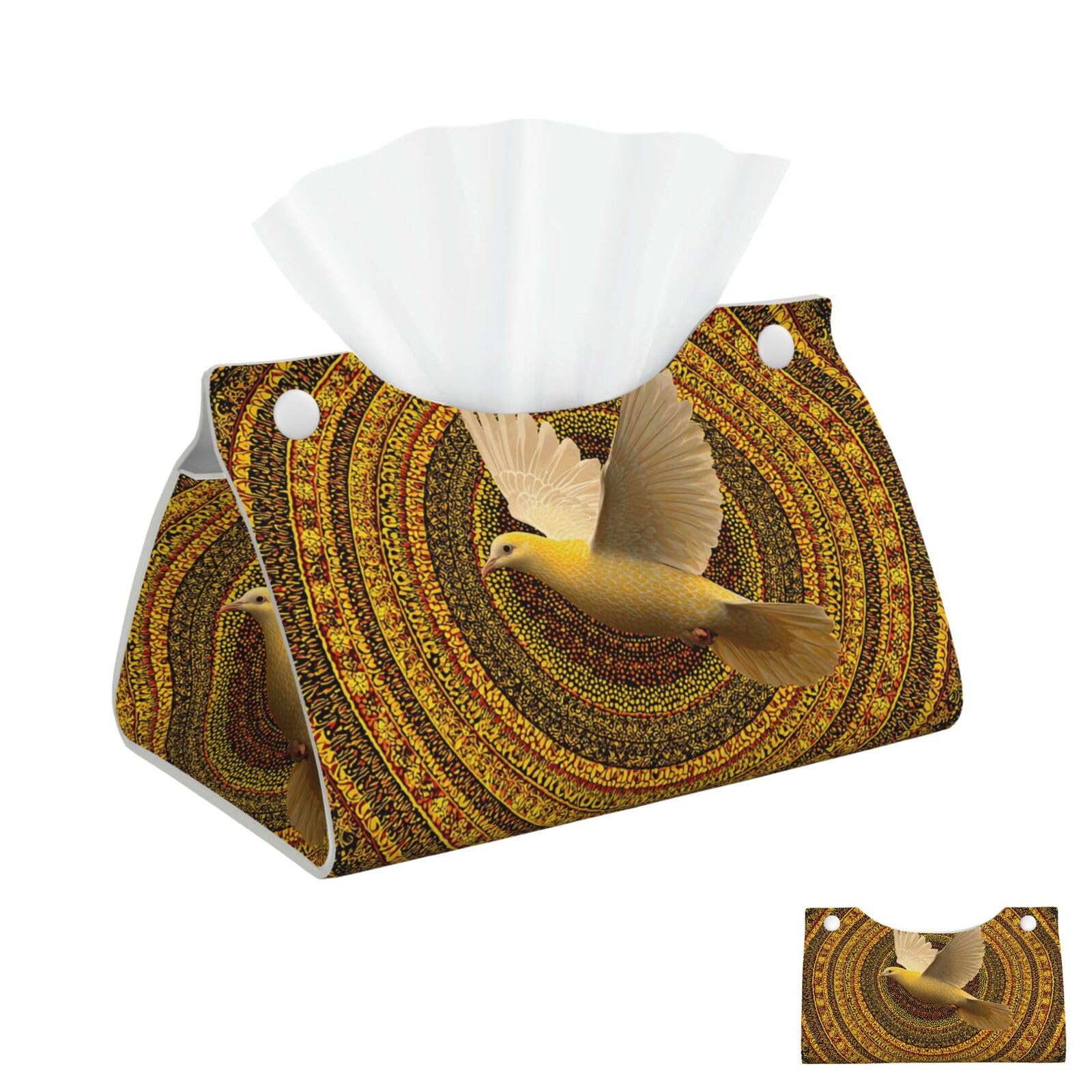 Dove Sun Art Tissue Box Cover Square Cube Boxes