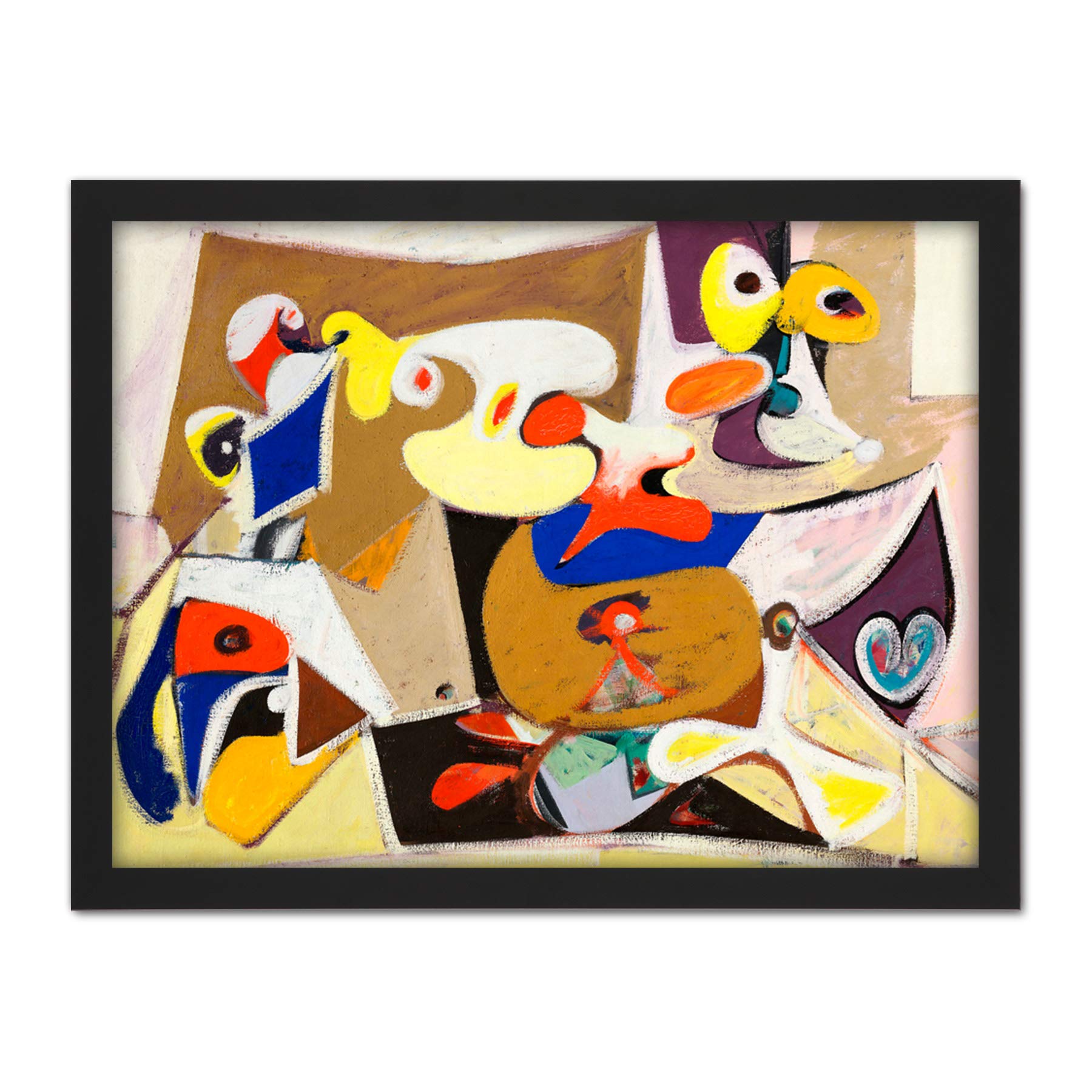 Gorky Arshile After Khorkom Abstract Painting Large Framed Art Print Poster Wall Decor 18x24 in