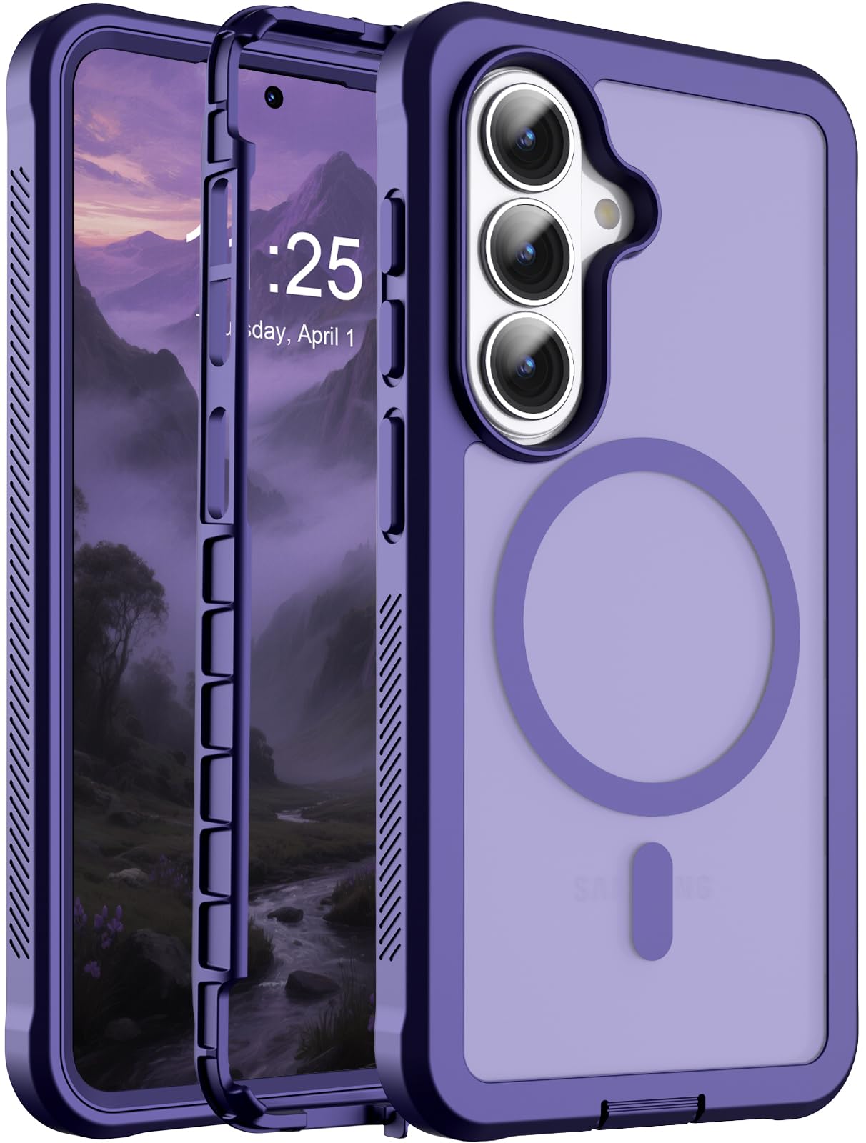 Magnetic for Samsung Galaxy S26 Case 6.3"-Dark Purple