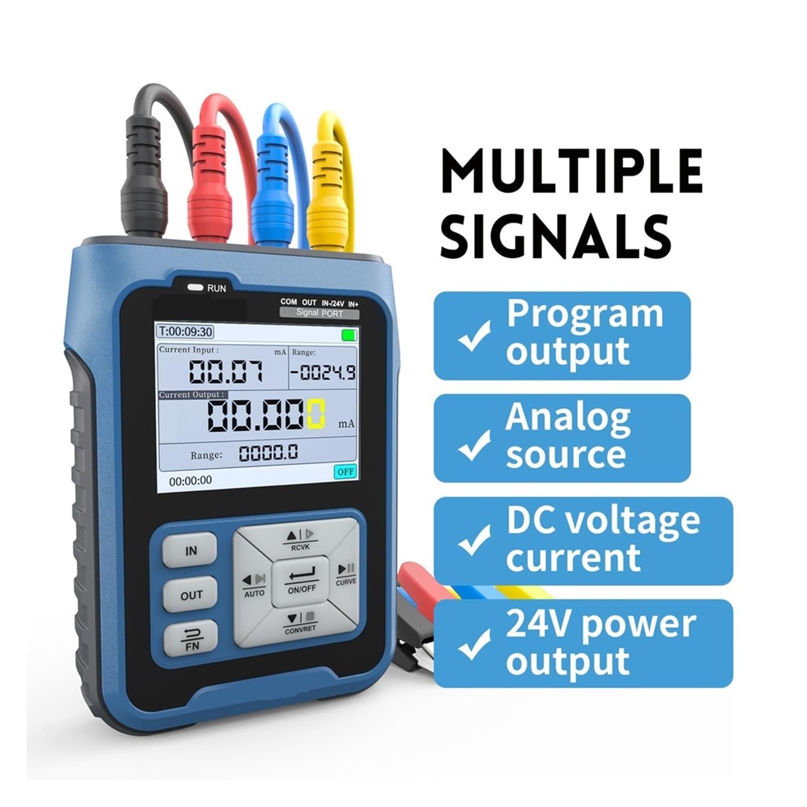 Generatory Sygnału 4-20 MA, 0-24 V, Regulowane Napięcie, Prąd, Impuls PWM, 2,4-calowy Wyświetlacz TFT LCD, Symulator, Kalibrator, Nadajnik Szerszy zasięg