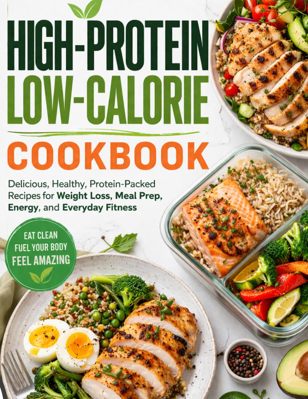 High Protein Low Calorie Cookbook: Easy High-Protein, Low-Calorie Recipes for Meal Prep, Fat Loss, and Eating Well Every Single Day