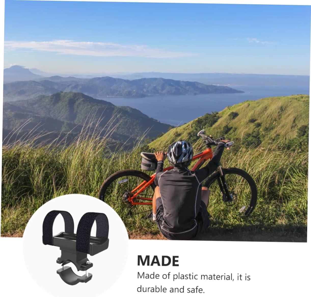 BESPORTBLE 3pcs Bike Rack Flashlight Bracket for Mountain Biking Handlebar Accessory Strong Grip and Skid Resistance for Mounting Lights and Cameras