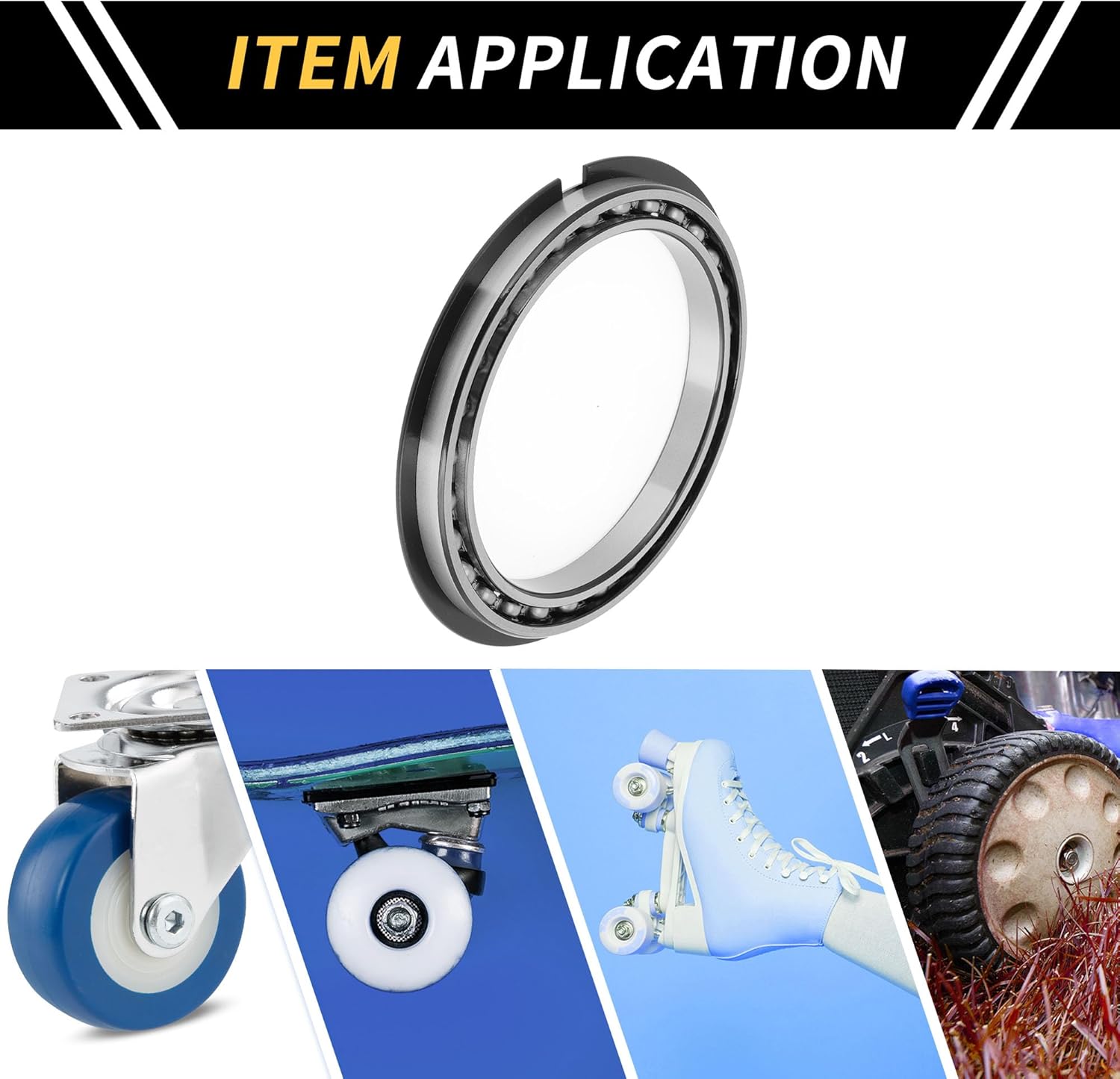 ACROPIX 6828NR Deep Groove Ball Bearings 140x175x18mm P6 Open Type Lubricated Bearings 1 Pc Car Scooter Skateboard Wheel Universal Silver Tone