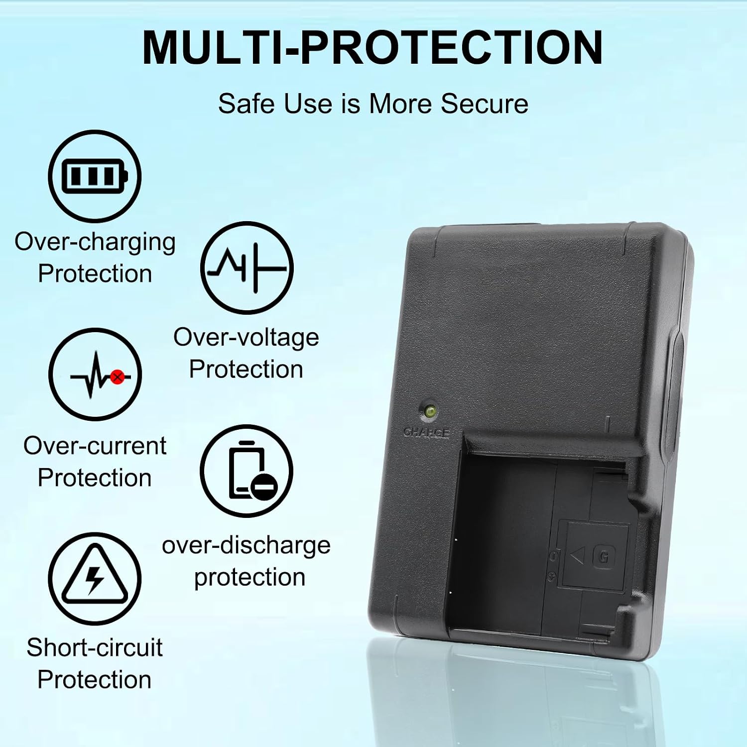 NP-BG1 NP-FG1 Charger Compatible for Sony BC-CSG BC-CSGB BC-CSGE Battery Cyber-Shot DSC-H3 DSC-H7 DSC-H9 DSC-H10 DSC-H20 DSC-H50 DSC-H55 DSC-H70 DSC-H70B DSC-H70L Camera