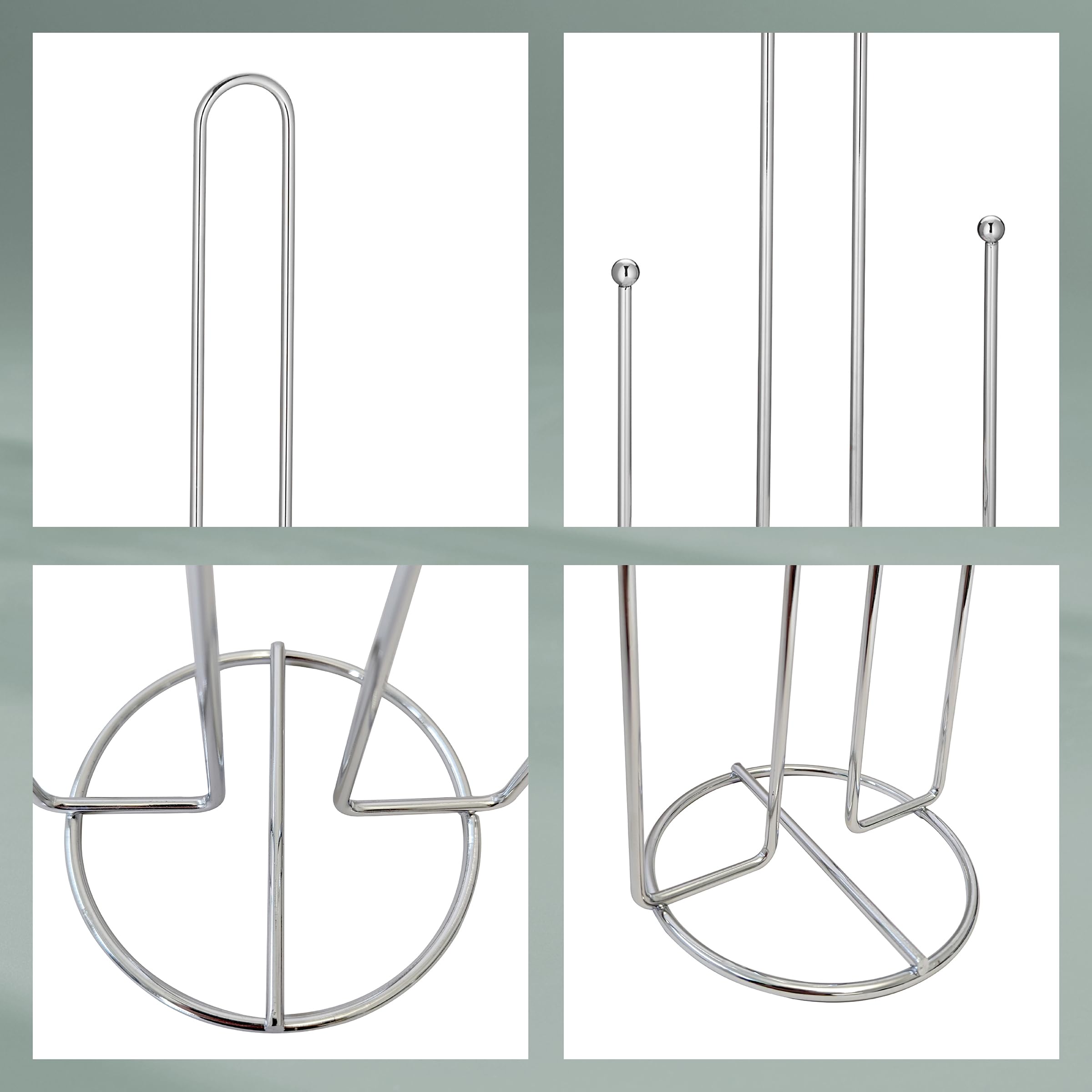 Kela Küchenrollenhalter CLEA Aus Bambus – Stehend, 33 Cm Hoch, Für Dicke Rollen Geeignet