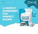 BAKE KING Caster Sugar 1kg, Natural Sulphur less Pure White Sugar, Castor Sugar for Baking, Finely Granulated Free-Flowing Sweetener gallery image