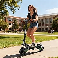 Vista 8 de ZU06 Electric Scooter, 1200W Motor Up to 35 MPH, 52V 20Ah Battery 50 Miles Long Range, NFC Smart Unlock & Dual Disc Brakes with EABS, 10" Off Road