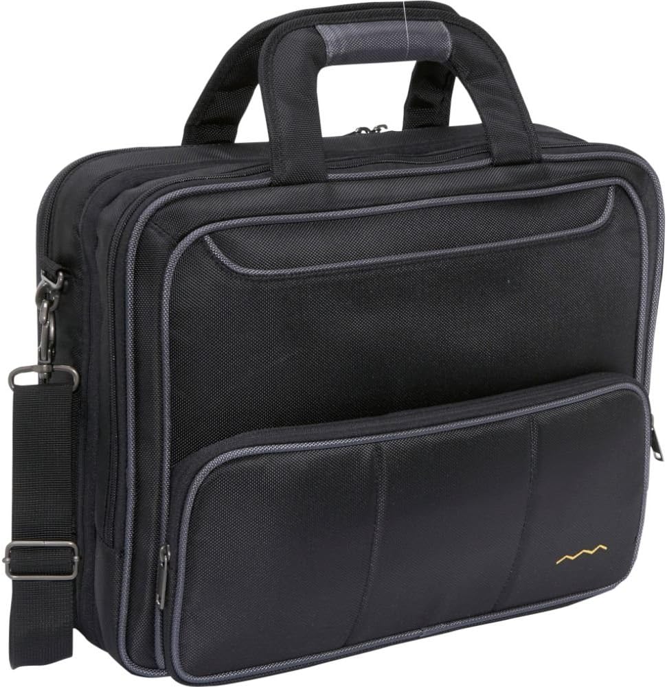 High Ground Gear Tech Traveler Laptop Briefcase, One-Size, Black