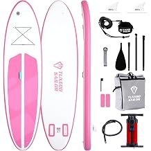 Tuxedo Sailor 106"/11 Inflatable Stand Up Paddle Board with SUP Accessories, Anti-Slip EVA Deck and Large Fin, Paddle Boards for Adults & Youth of All Skill Levels